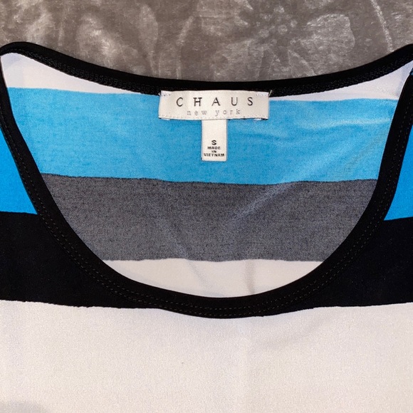 😎Fun flared striped tank size small - Picture 2 of 4